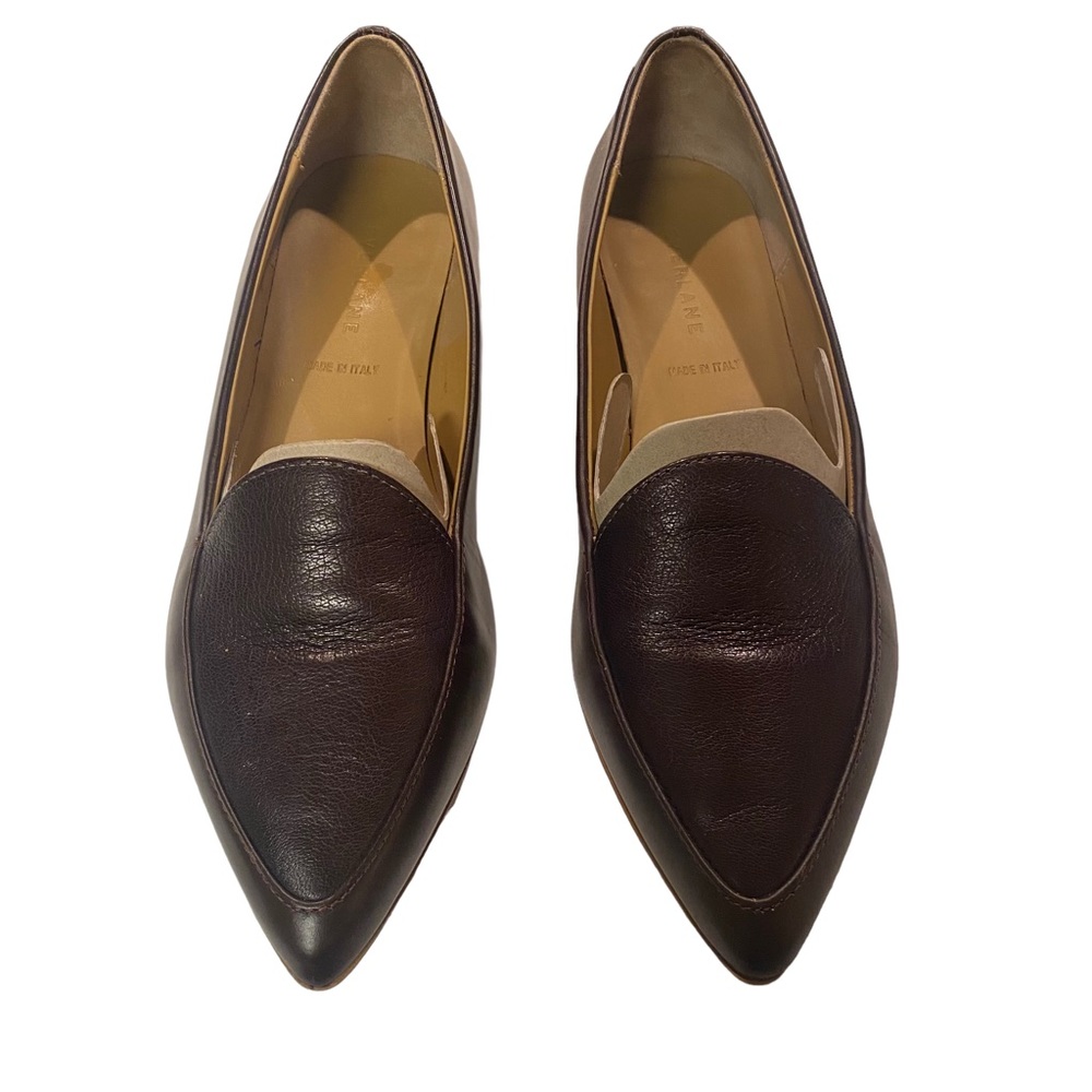 Everlane The Modern Point Brown Loafers Size 8